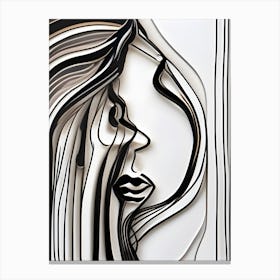 Woman'S Face 3 Canvas Print