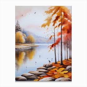 Autumn By The Lake2. 1 Canvas Print