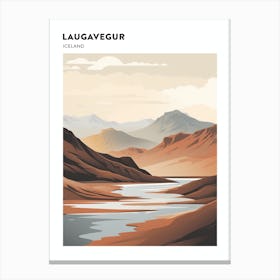 Laugavegur Iceland 4 Hiking Trail Landscape Poster Canvas Print