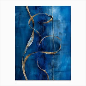 'Blue And Gold' 2 Canvas Print