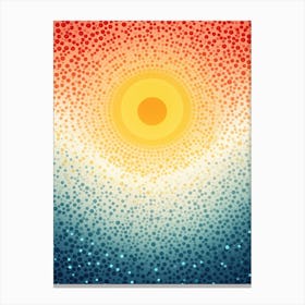 Abstract Sunburst Canvas Print