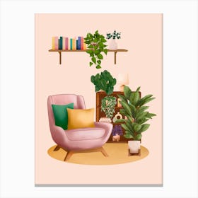 Cozy Plant Nook 2 Canvas Print