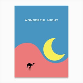 WONDERFUL NIGHT Canvas Print