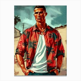 Ronaldo art football Toile