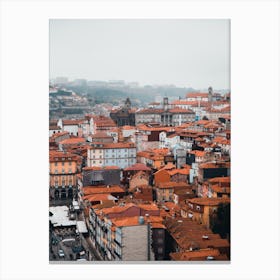 City of Porto in fog | cityviews of Portugal Canvas Print