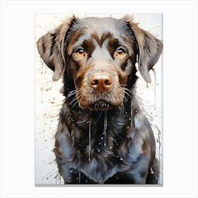 Bark And Brushstrokes Canvas Print