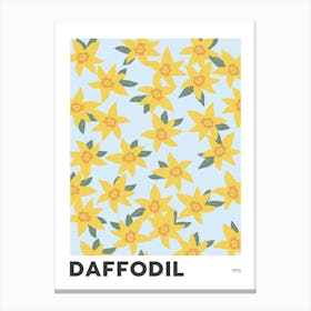 Daffodil March Birth Flower Canvas Print