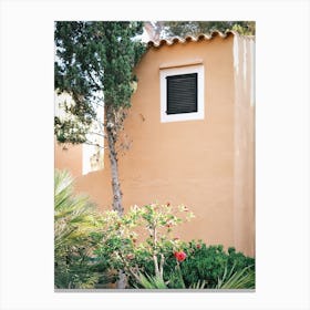 Terracotta House in Ibiza Village // Ibiza Travel Photography Canvas Print
