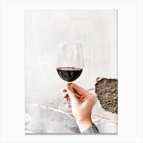 Glass Of Red Wine Canvas Print