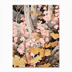Coral Bells 3 Flower Painting Canvas Print