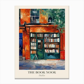 Dublin Book Nook Bookshop 2 Poster Canvas Print