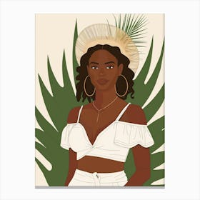 African American Woman 7 Canvas Print