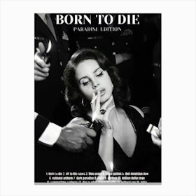 Born To Die Lana Del Rey Canvas Print