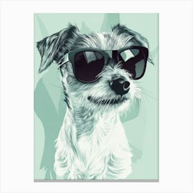 Terrier. Generated AI. Art Print Canvas Print