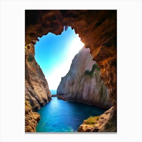 Cave Of The Sea Canvas Print