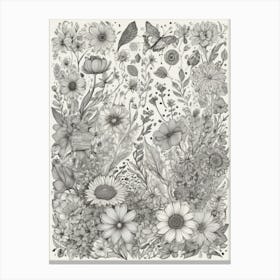 Flower Garden 1 Canvas Print