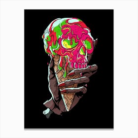 Skeletal Scoop Canvas Print