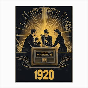 Aihrgdesign A Vintage Poster Celebrating The Rise Of Radio Br 95c3dbf0 262b 487f 9d9f 6e743da1c7e7 2 Toile