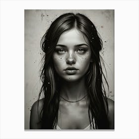 Portrait Of A Girl Canvas Print