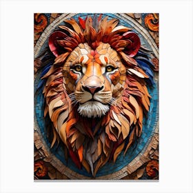 Lion Head 3 Canvas Print