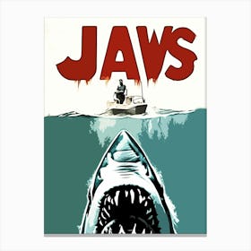 Jaws movie poster 2 Canvas Print