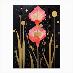 Gladiolus 3 Hilma Af Klint Inspired Flower Illustration Canvas Print