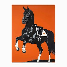 Black Horse | wall art  Canvas Print