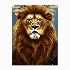 Zodiac Lion Canvas Print