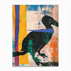 Platypus Duck 1 Cut Out Collage Canvas Print