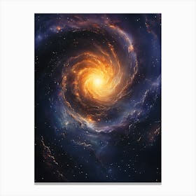 Spiral Galaxy In Space 3 Canvas Print