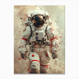 Fantasy Whimsical Astronaut 7 Canvas Print