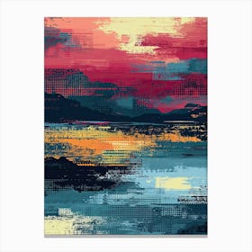 Abstract Painting | Pixel Art Series 3 Canvas Print