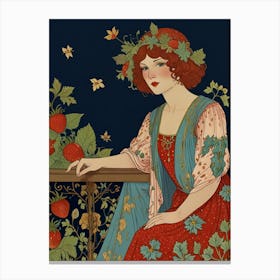 Strawberry Girl Canvas Print