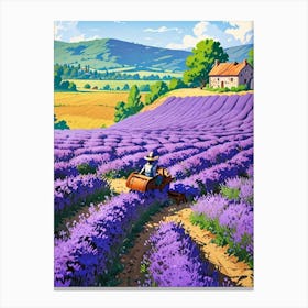 Lavender Field 2 Canvas Print