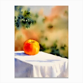 Clementine Italian Watercolour fruit Canvas Print