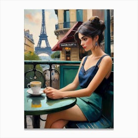 Paris Cafe 5 30x40in 9000x12000px 46 Canvas Print