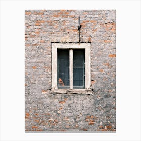 Window & Old Brick Wall // The Netherlands // Travel Photography 1 Canvas Print