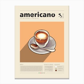 Americano Canvas Print