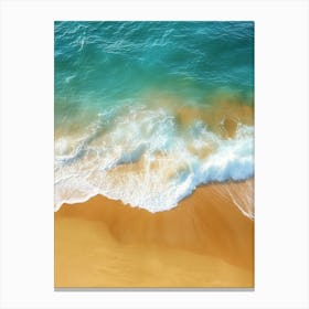 Aerial View Of A Beach 151 Canvas Print