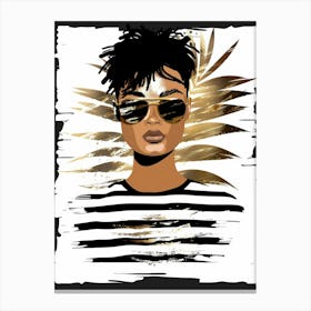 Woman In Sunglasses Canvas Print