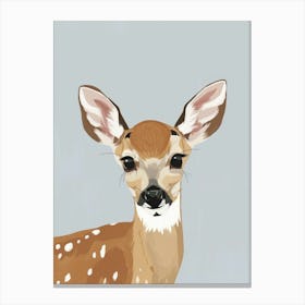 Fawn Illustration 3 Canvas Print