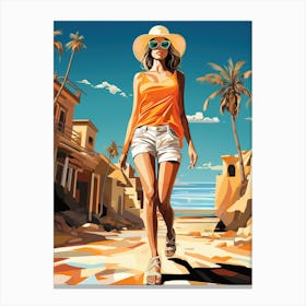 Beach Girls 13 Canvas Print