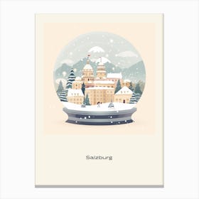 Salzburg Austria 1 Snowglobe Poster Canvas Print
