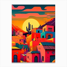 Mexican Town Canvas Print