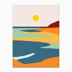 Apollo Bay Beach Australia Midcentury Canvas Print