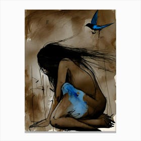 Blue Bird Canvas Print