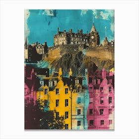 Edinburgh Retro Photo Inspired 1 Canvas Print