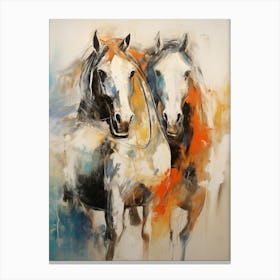 Horse Abstract Expressionism 2 Canvas Print