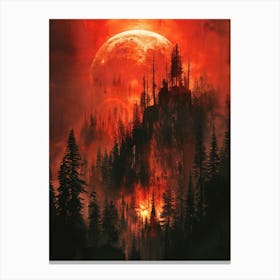 Satanic Forest Canvas Print