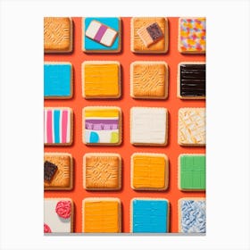 Biscuit Tile Effect Canvas Print